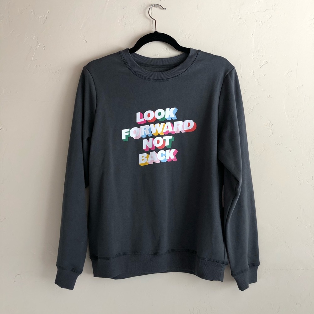 NWT Ban.do Graphic Rainbow Crewneck Sweatshirt